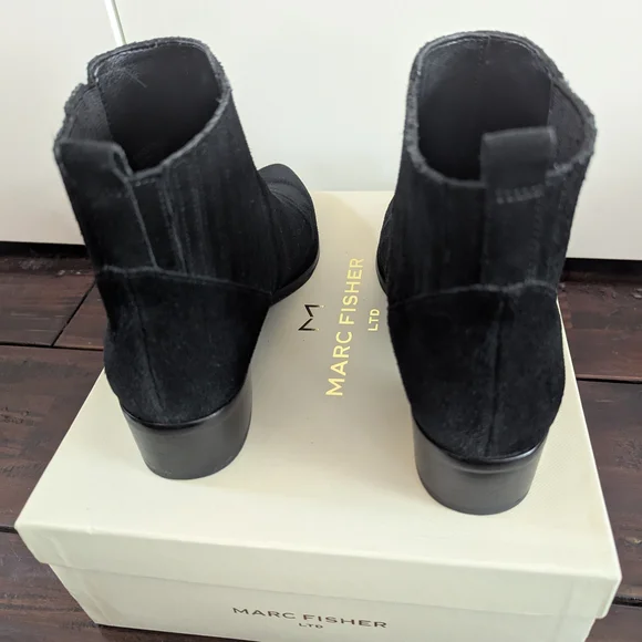Marc Fisher Black Women's Ankle Boots - Picture 5 of 15